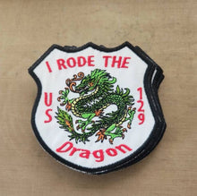 Load image into Gallery viewer, Green Wooden Dragon machine embroidery design