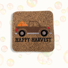 Load image into Gallery viewer, Happy Harvest Car With Pumpkins Machine Embroidery Design - Thanksgiving Day