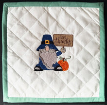 Load image into Gallery viewer, Give Thanks Gnome With Pumpkin Autumn Machine Embroidery Design For Thanksgiving Day