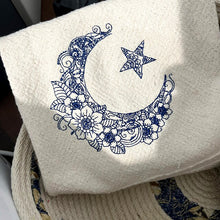 Load image into Gallery viewer, Flowering Moon machine embroidery design