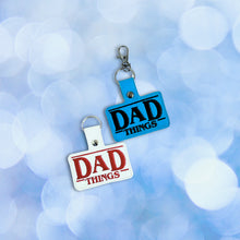 Load image into Gallery viewer, Dad Things Snap Tab machine embroidery design - Father's Day