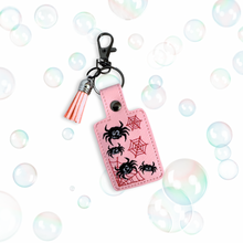 Load image into Gallery viewer, Halloween Spooky Spiders Snap Tab Machine Embroidery Design