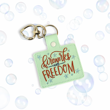 Load image into Gallery viewer, Fireworks And Freedom Snap Tab Machine Embroidery Design - The 4th Of July Embroidery Pattern