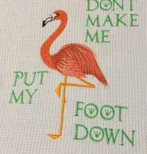 Load image into Gallery viewer, Flamingo machine embroidery design