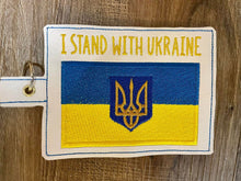Load image into Gallery viewer, FREEBIE Ukrainian flag machine embroidery design
