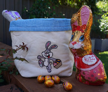 Load image into Gallery viewer, Happy Easter Rabbit machine embroidery design