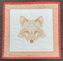 Load image into Gallery viewer, Fox portrait machine embroidery design