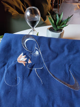 Load image into Gallery viewer, Girl with flower machine embroidery design