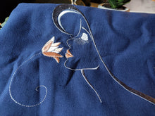 Load image into Gallery viewer, Girl with flower machine embroidery design