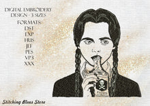 Load image into Gallery viewer, Girl machine embroidery design