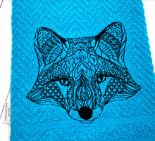 Load image into Gallery viewer, Fox portrait machine embroidery design