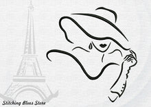 Load image into Gallery viewer, Elegant woman machine embroidery design