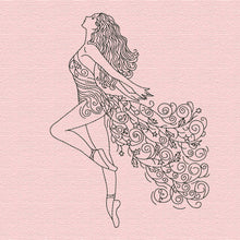 Load image into Gallery viewer, Fairy Ballerina machine embroidery design
