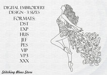 Load image into Gallery viewer, Fairy Ballerina machine embroidery design