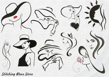 Load image into Gallery viewer, French girls machine embroidery designs