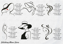 Load image into Gallery viewer, French girls machine embroidery designs