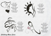 Load image into Gallery viewer, French girls machine embroidery designs