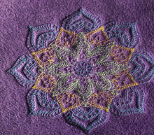 Load image into Gallery viewer, Dichromatic mandala machine embroidery design