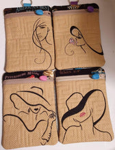 Load image into Gallery viewer, French girls machine embroidery designs on ith bags