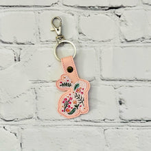 Load image into Gallery viewer, Easter Bunny With Plants Snap Tab machine embroidery design