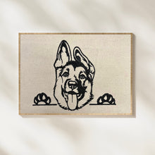 Load image into Gallery viewer, Cute Shepherd dog machine embroidery design