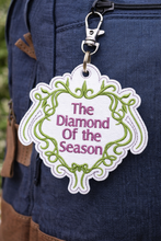 Load image into Gallery viewer, The Diamond Of The Season Machine Embroidery Design In 3 Sizes Includes Snap Tab Eyelet