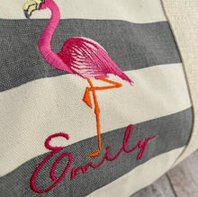 Load image into Gallery viewer, Flamingo machine embroidery design