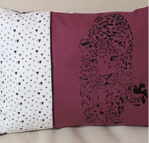 Leopard machine embroidery design