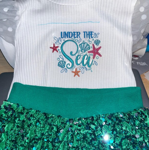 Under The Sea Machine Embroidery Design In 3 Sizes