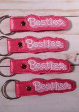 Load image into Gallery viewer, Besties Snap Tab machine embroidery design