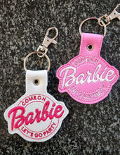 Load image into Gallery viewer, Lets Go Party Snap Tab machine embroidery design