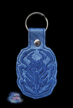 Load image into Gallery viewer, Scarab Snap Tab machine embroidery design