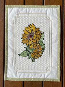 Sunflowers Bouquet machine embroidery design