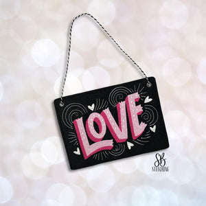 Creative Love machine embroidery design - Valentines Day