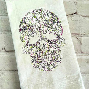 Skull Pattern Machine Embroidery Design