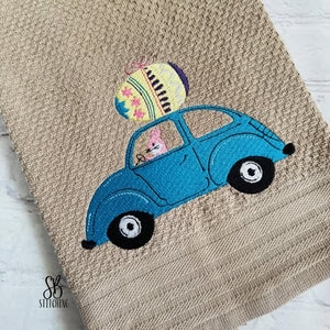 Easter Car Machine Embroidery Design In 3 Sizes