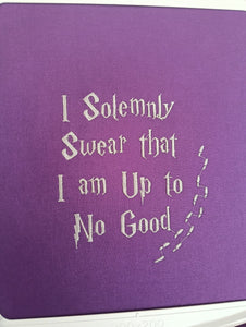 I solemnly swear - machine embroidery design