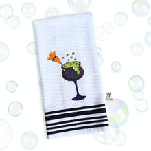 Load image into Gallery viewer, Witch's Cauldron Halloween Cocktail Stand Alone Machine Embroidery Design In 3 Sizes