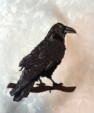 Load image into Gallery viewer, Raven Bird Machine Embroidery Design
