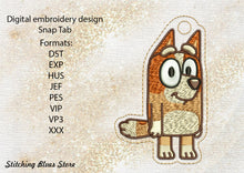 Load image into Gallery viewer, BL Sister Snap Tab Eyelet machine embroidery design