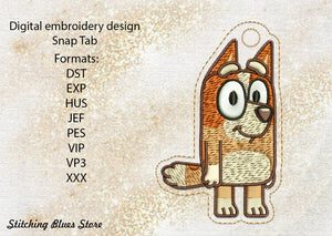 BL Sister Snap Tab Eyelet machine embroidery design