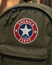 Load image into Gallery viewer, America First Round Patch Machine Embroidery Design