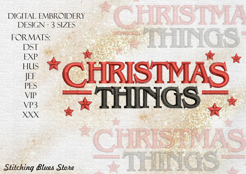 Christmas Things Machine Embroidery Design