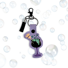 Load image into Gallery viewer, Witch&#39;s Cauldron Halloween Cocktail Snap Tab Machine Embroidery Design