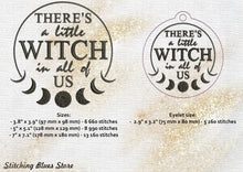 Load image into Gallery viewer, Witch Coven Set Of 5 Machine Embroidery Designs