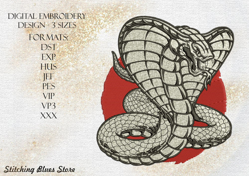 Snake And Sun machine embroidery design