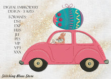 Load image into Gallery viewer, Easter Car Machine Embroidery Design In 3 Sizes