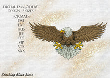 Load image into Gallery viewer, Eagle Bird machine embroidery design