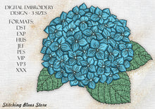 Load image into Gallery viewer, Hydrangea Flowers Machine Embroidery Design