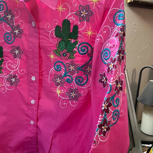Cactus Bouquet machine embroidery design